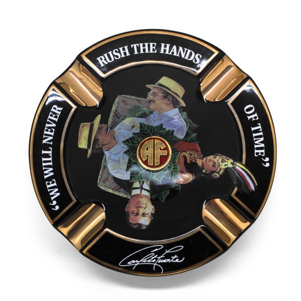 Ashtray Arturo Fuente &quot;We Will Never Rush The Hands Of Time&quot; Black