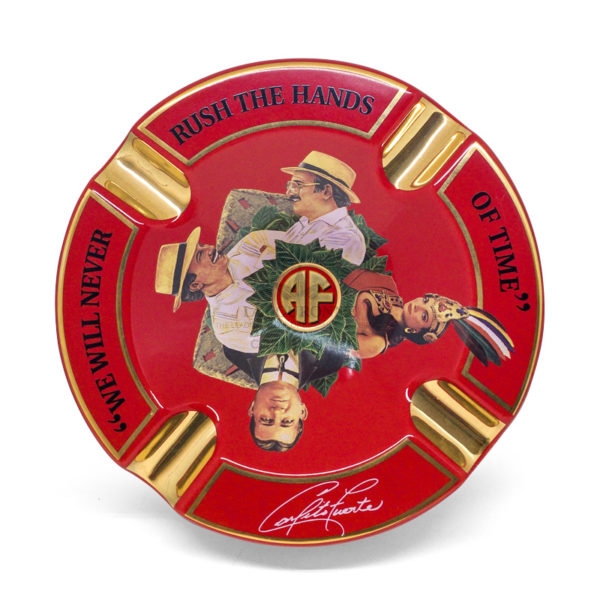 Ashtray Arturo Fuente &quot;We Will Never Rush The Hands Of Time&quot; Red