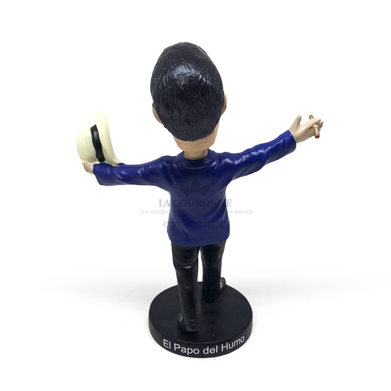 Figurine Carlito Fuente "El Papo del Humo" Bleue