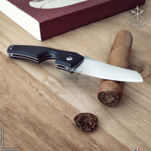 Le Petit Wood Ebony cigar cutter Les Fines Lames