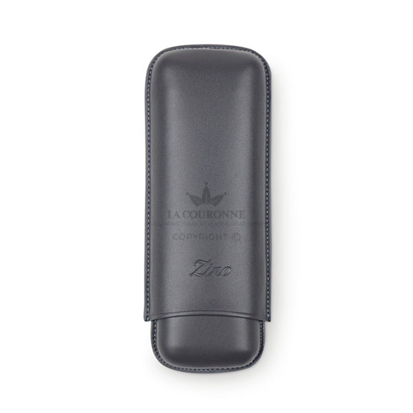 Zino Cigar case Leather Grey Blue XL-2