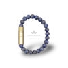 punch bracelet solo gold lapis lazuli (8mm) taille m
