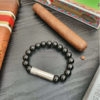 punch bracelet solo steel onyx (10mm) taille l