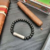 punch bracelet solo steel onyx (8mm) taille l