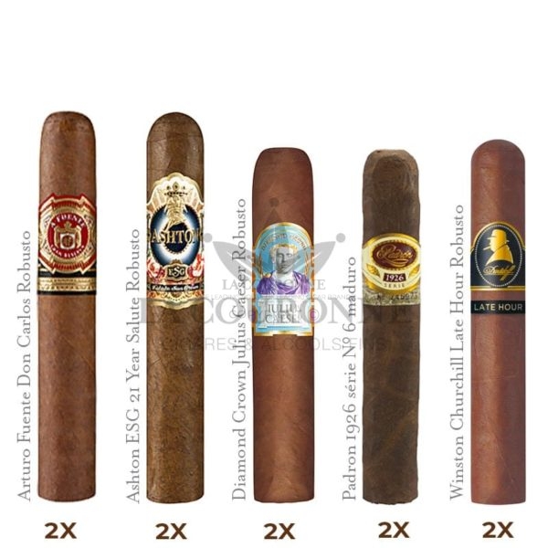 offre découverte robustos&quot; cigars (5 x 2)